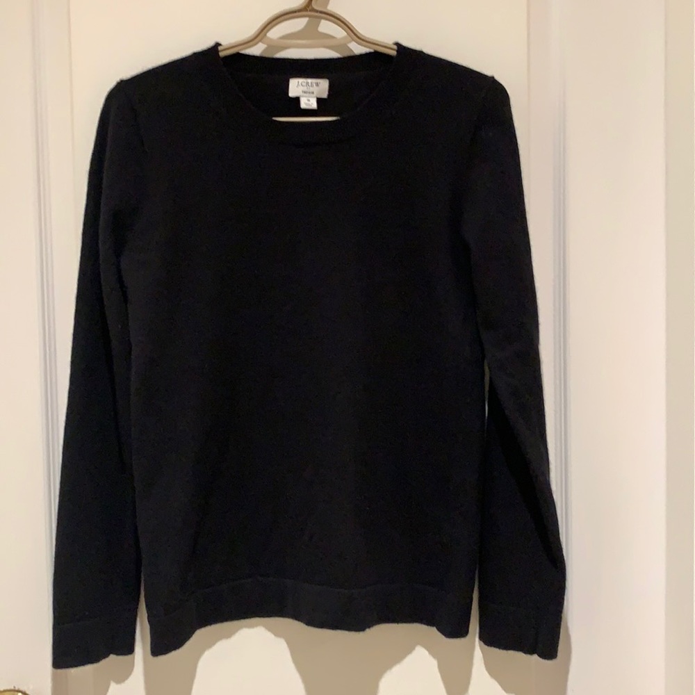 J. Crew Black Crewneck Sweater
